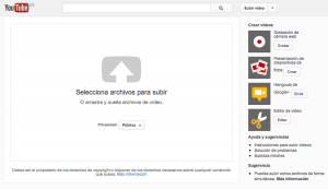 Subir fotos en Youtube