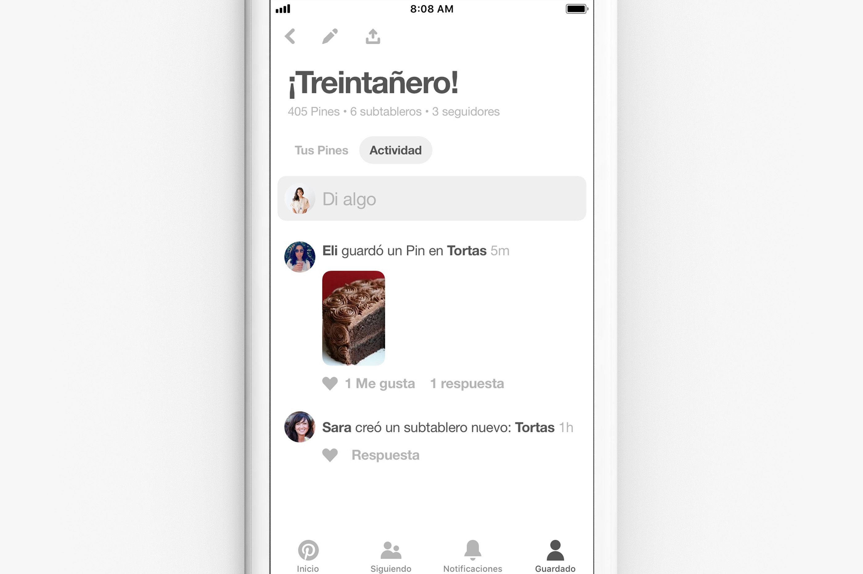 ¡Más toque social y grupal en Pinterest!